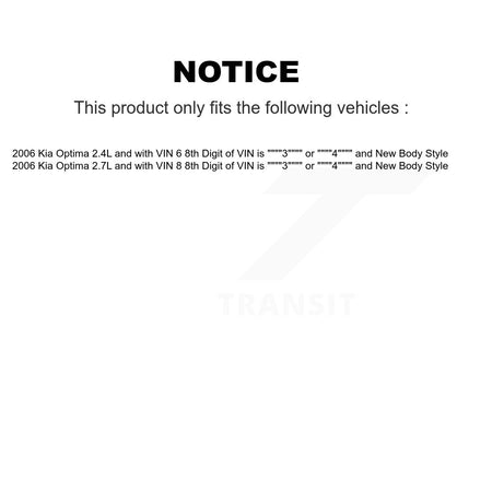 Front Strut TOR Link Kit For Kia Optima 8th Digit of VIN is "3" or "4" New Body Style KSS-106023
