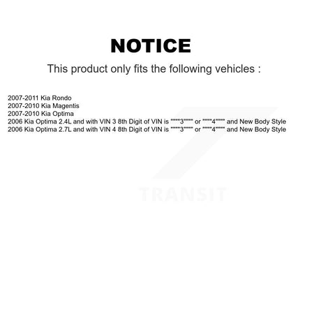 Front Right Strut And TOR Link Kit For Kia Rondo Optima Magentis KSS-106206