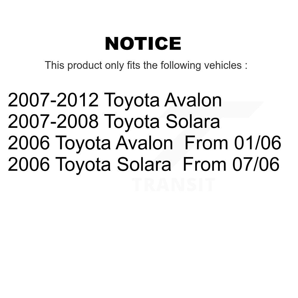 Front Right Strut And TOR Link Kit For Toyota Avalon Solara KSS-106224