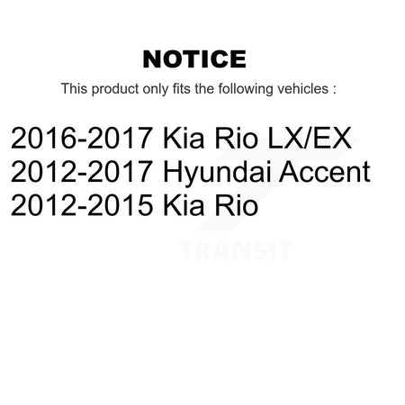 Front Right Strut And TOR Link Kit For Hyundai Accent Kia Rio KSS-106265