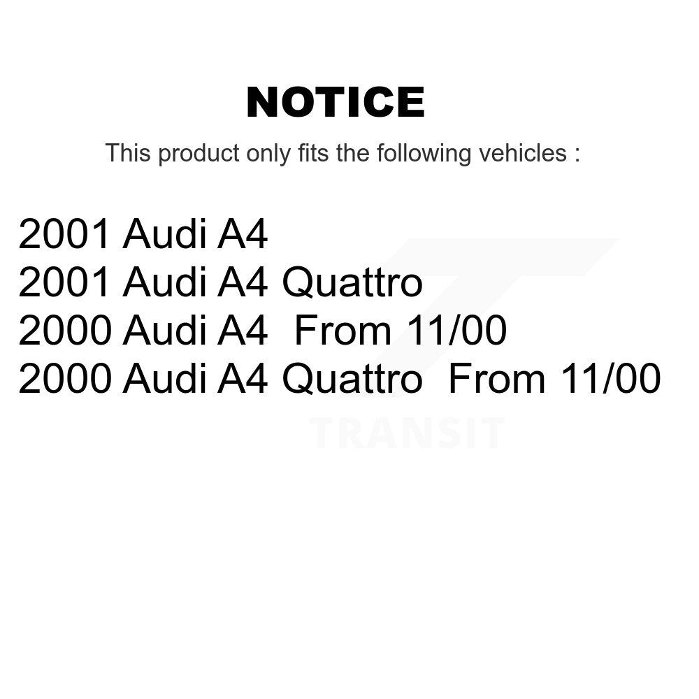 Front Right Strut And TOR Link Kit For Audi A4 Quattro KSS-106369