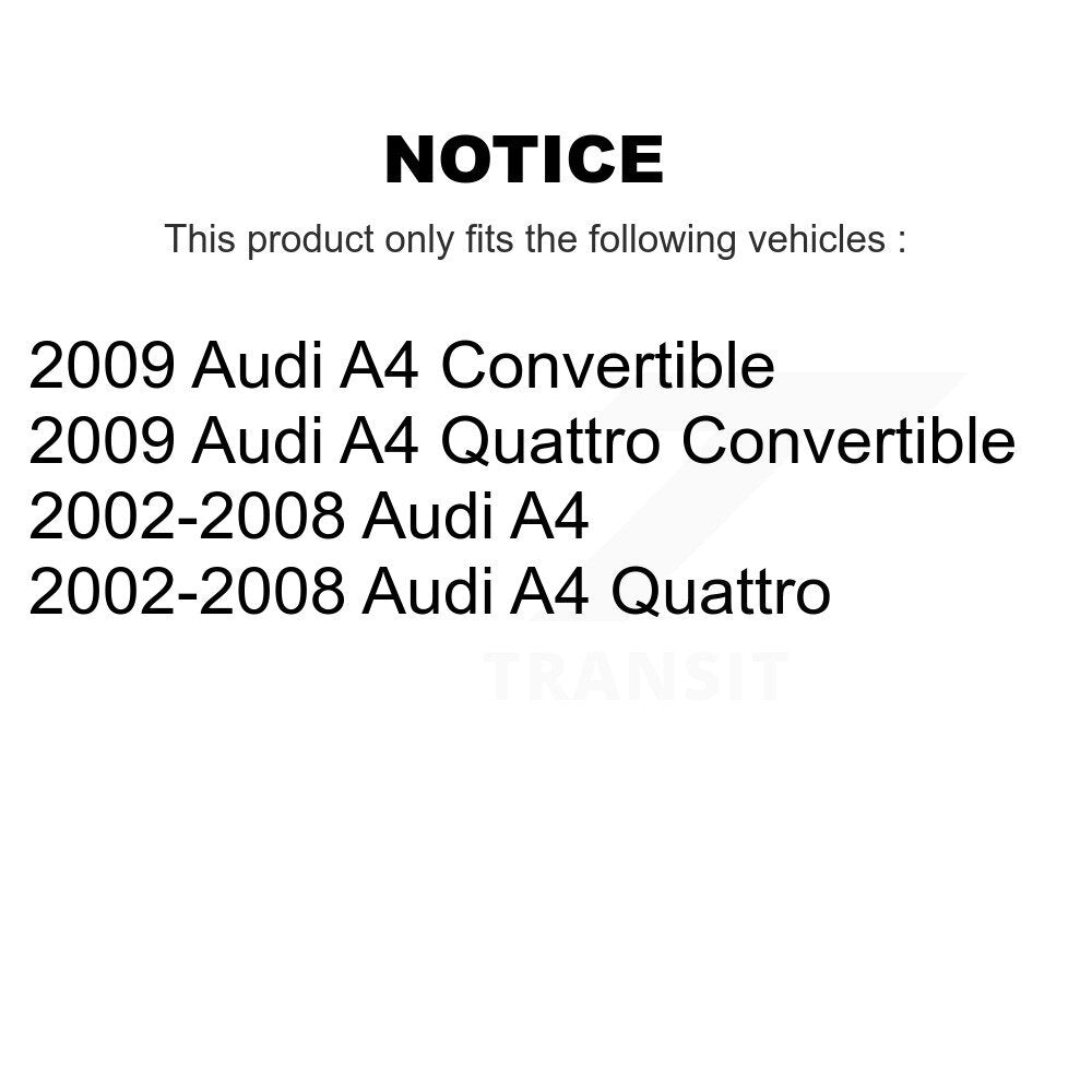 Front Left Strut And TOR Link Kit For Audi A4 Quattro KSS-106371