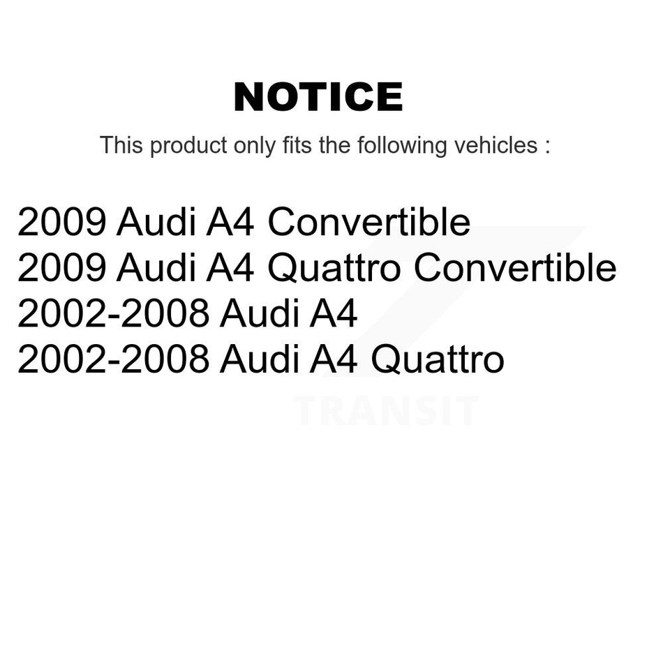 Front Left Strut And TOR Link Kit For Audi A4 Quattro KSS-106371