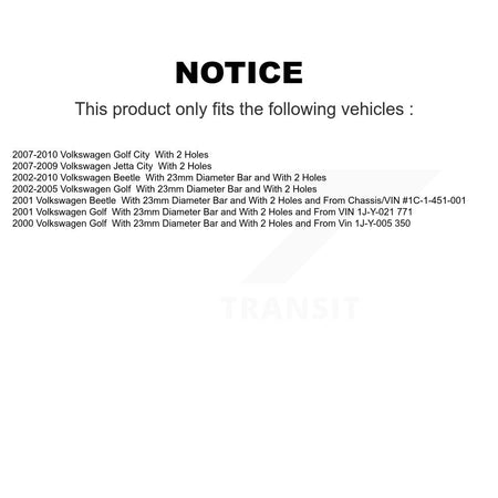 Front Strut And TOR Link Kit For Volkswagen Golf City Beetle Jetta KSS-106388