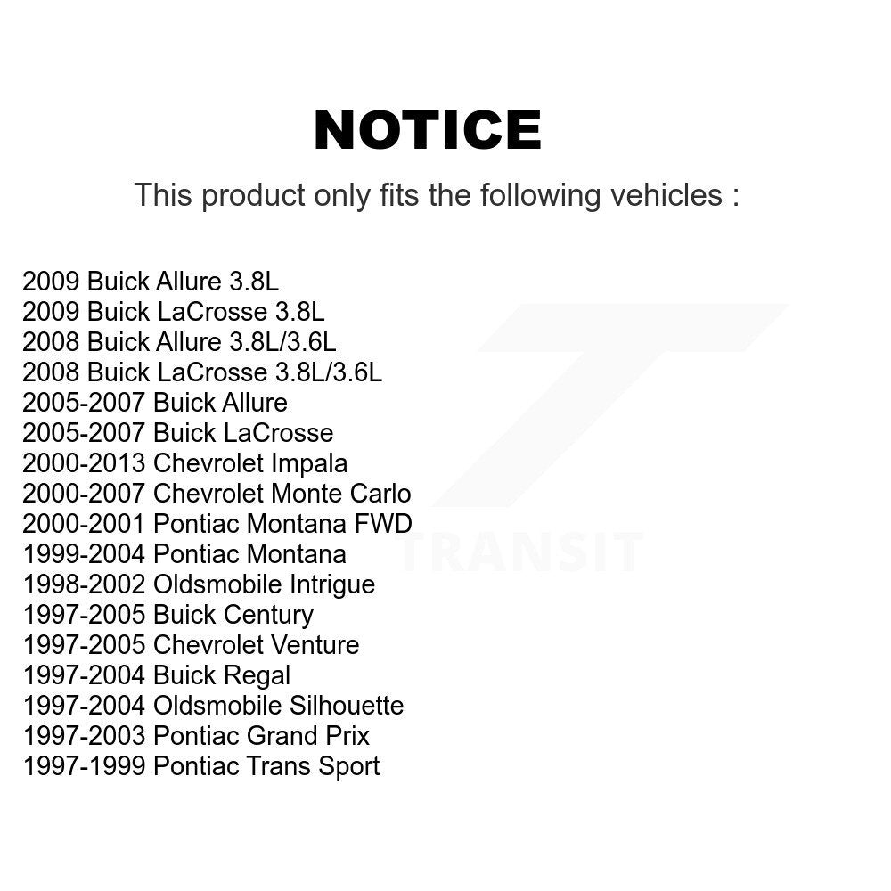 Front Strut & TOR Link Kit For Chevrolet Impala Buick LaCrosse Pontiac Century Allure KSS-106435