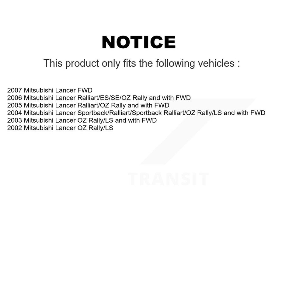 Front Strut And TOR Link Kit For Mitsubishi Lancer KSS-106506