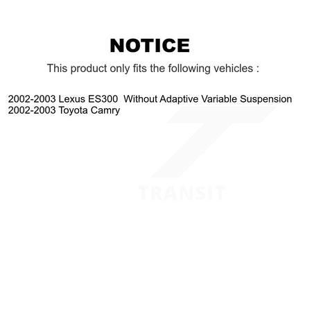 Rear Left Strut And TQ Link Kit For 2002-2003 Toyota Camry Lexus ES300 KSS-106559
