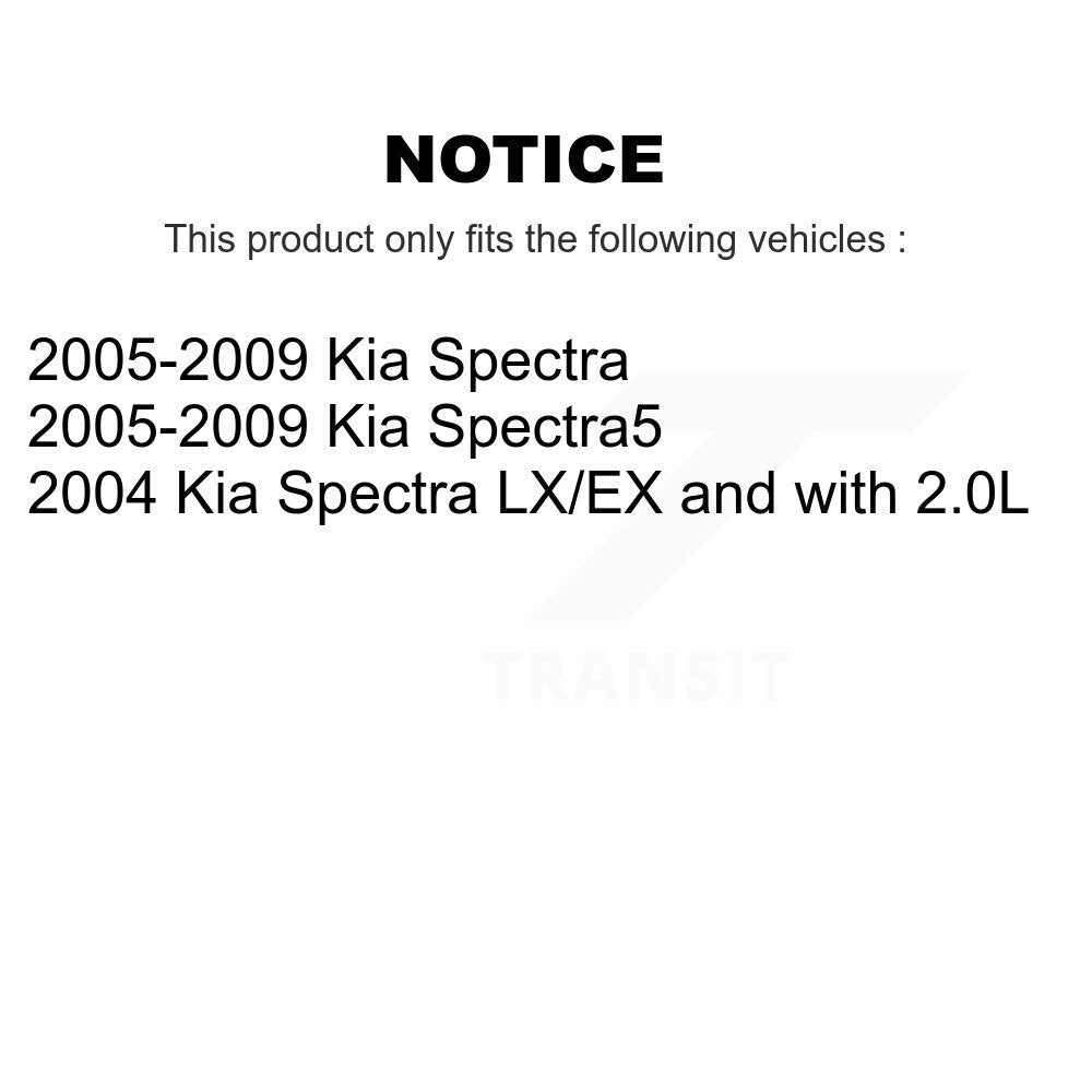 Rear Left Strut And TOR Link Kit For Kia Spectra Spectra5 KSS-106575