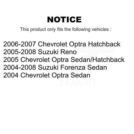 Rear Right Strut And TOR Link Kit For Chevrolet Optra Suzuki Forenza Reno KSS-106630