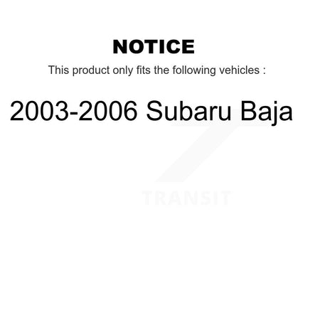 Rear Strut And TQ Link Kit For 2003-2006 Subaru Baja KSS-106745