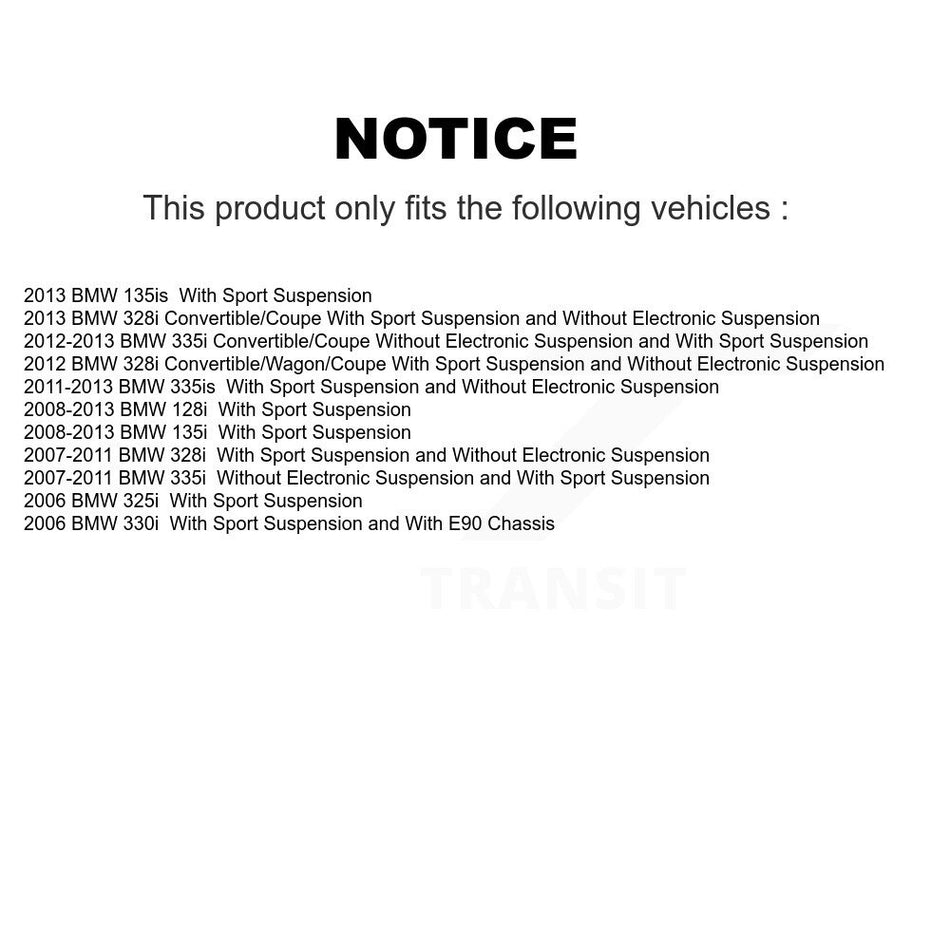 Front Left Strut TOR Link Kit Mount For BMW 328i 335i 128i 135i 325i 330i 335is KSS-106802