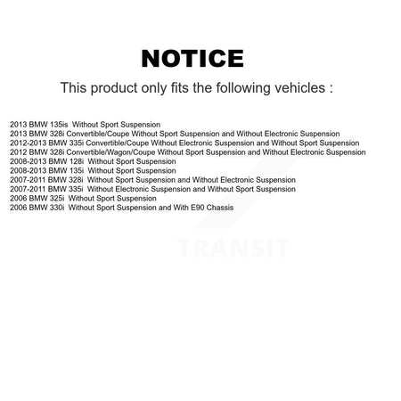 Front Left Strut TOR Link Kit Mount For BMW 328i 335i 128i 135i 325i 330i 135is KSS-106803