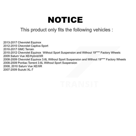 Front Left Strut TQ Link Kit & Mount For Chevrolet Equinox GMC Terrain Pontiac KSS-106836