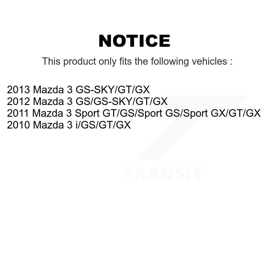 Front Left Strut And TOR Link Kit Mount For Mazda 3 KSS-106854