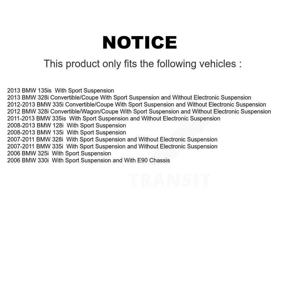 Front Right Strut And TOR Link Kit Mount For BMW 328i 335i 128i 135i 325i 330i KSS-107048