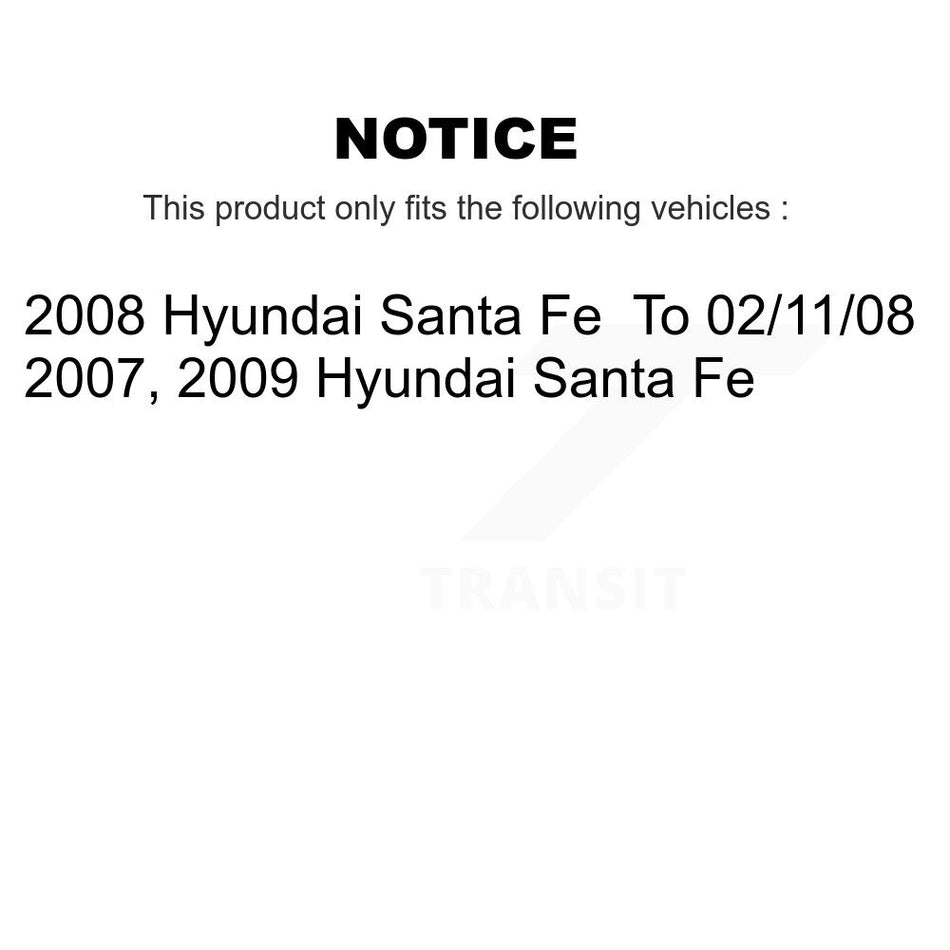 Front Right Strut And TOR Link Kit Mount For Hyundai Santa Fe KSS-107050