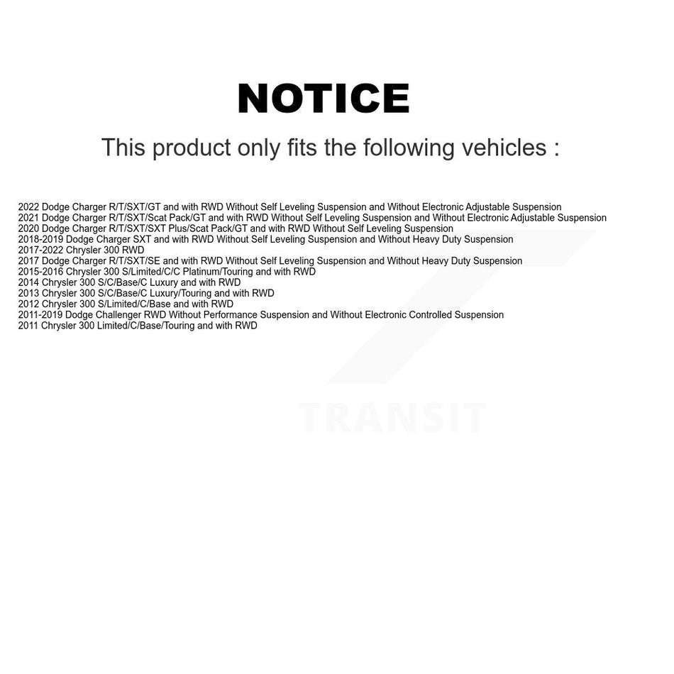 Front Left Strut & TOR Link Kit Mount For Dodge Chrysler 300 Challenger Charger KSS-107168