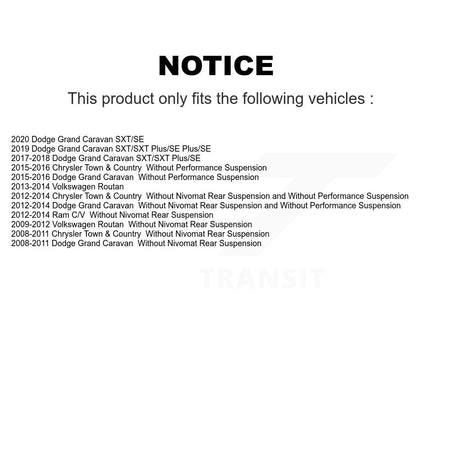 Front Strut TQ Link Kit & Mount For Dodge Grand Caravan Chrysler Town Country KSS-107282