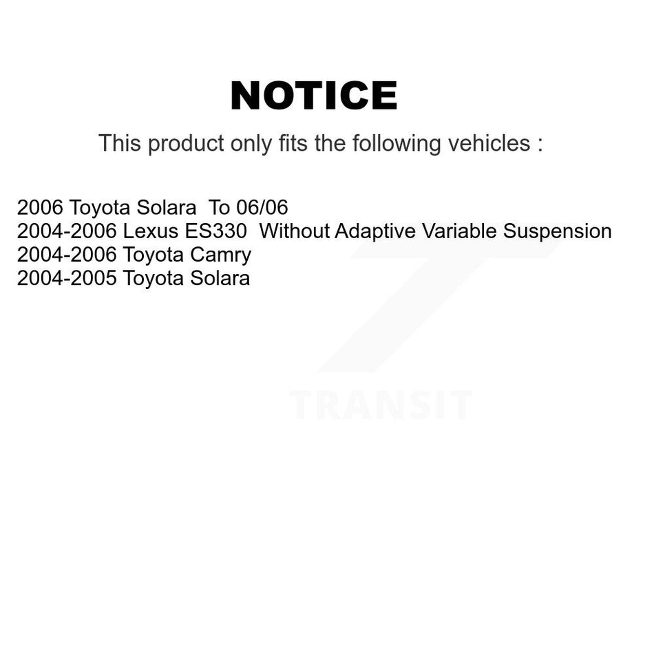 Rear Left Strut TQ Link Kit And Mount For Toyota Camry Solara Lexus ES330 KSS-107290