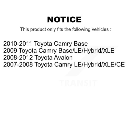 Rear Right Strut TQ Link Kit And Mount For Toyota Camry Avalon KSS-107304