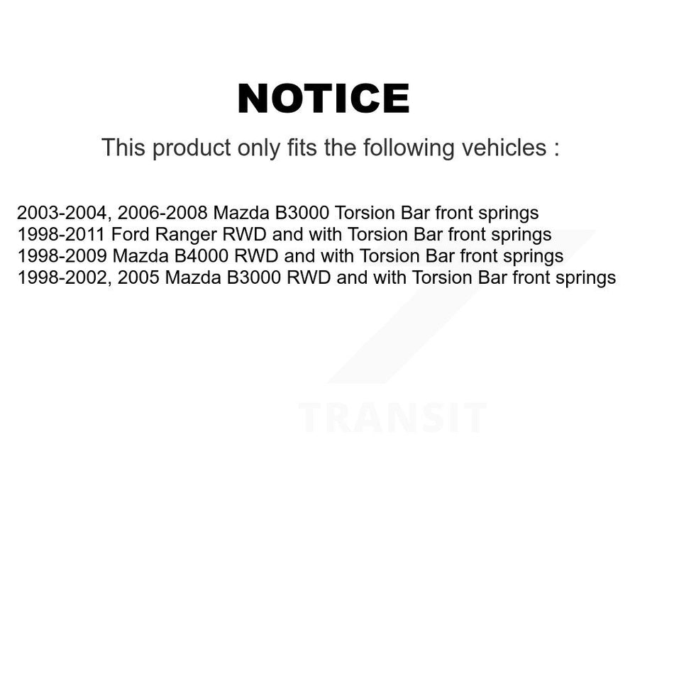 Rear Shock And TOR Link Kit For Ford Ranger Mazda B4000 B3000 KSS-107445