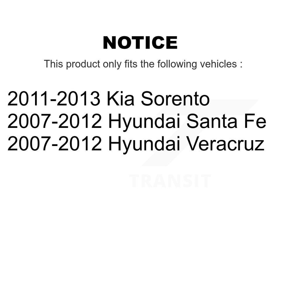 Rear Shock And TOR Link Kit For Hyundai Santa Fe Kia Sorento Veracruz KSS-107463