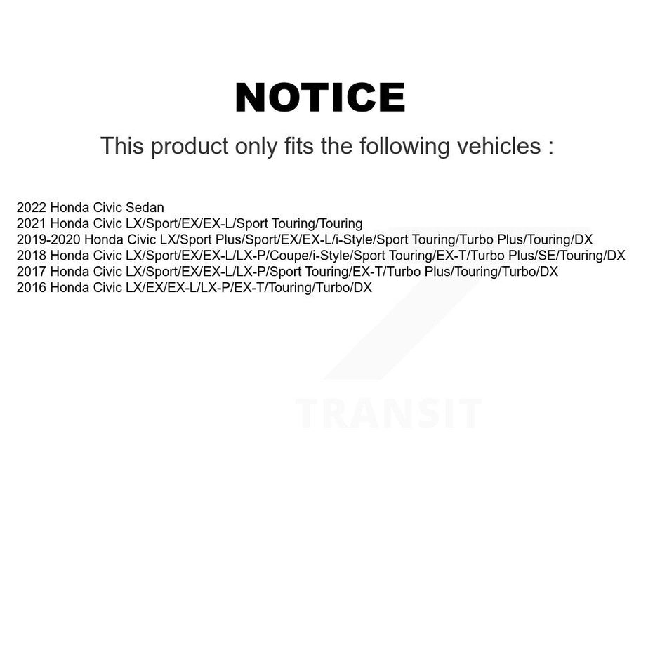 Rear Shock And TOR Link Kit For Honda Civic KSS-107497