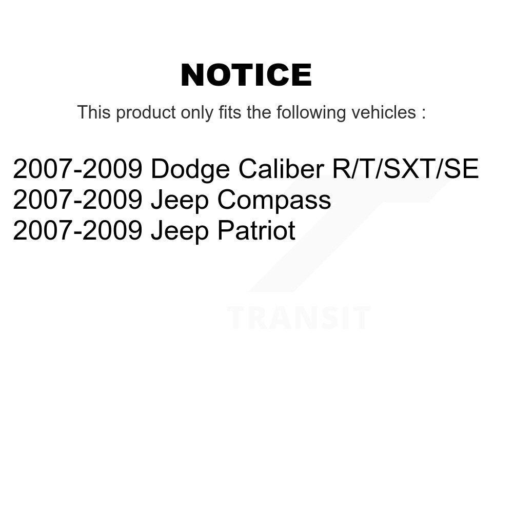 Rear Strut TQ Link Kit & Mount For 2007-2009 Jeep Dodge Caliber Patriot Compass KSS-107631