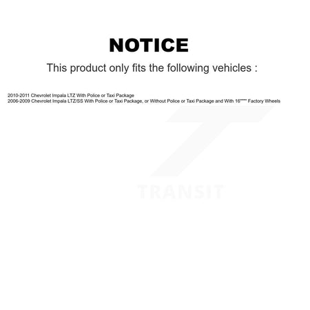 Front Rear Complete Suspension Strut & TQ Bar Link Kit For Chevrolet Impala KSS-107659