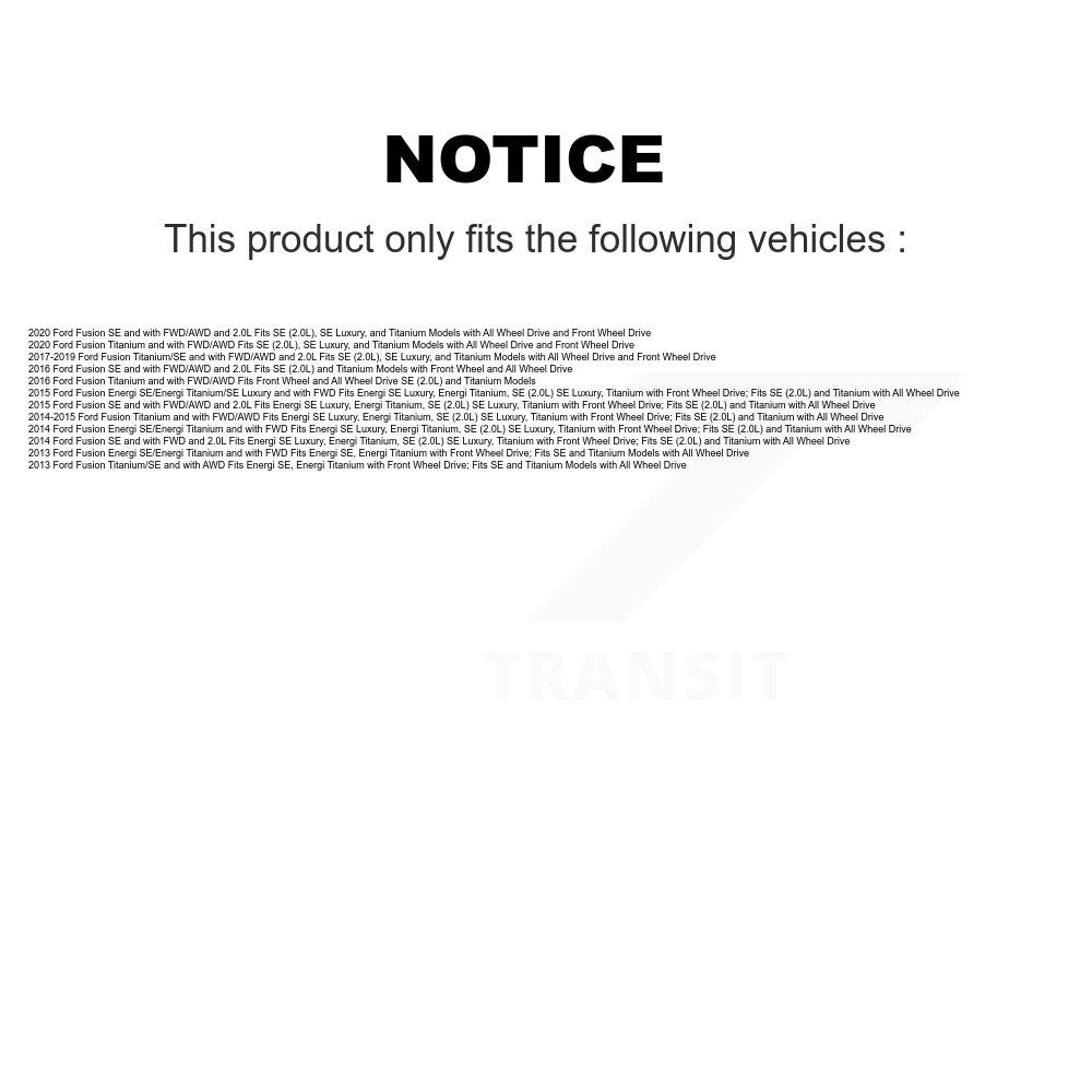 Front Rear Complete Suspension Strut Shock & TOR sway Bar Link Kit For Ford Fusion KSS-107673
