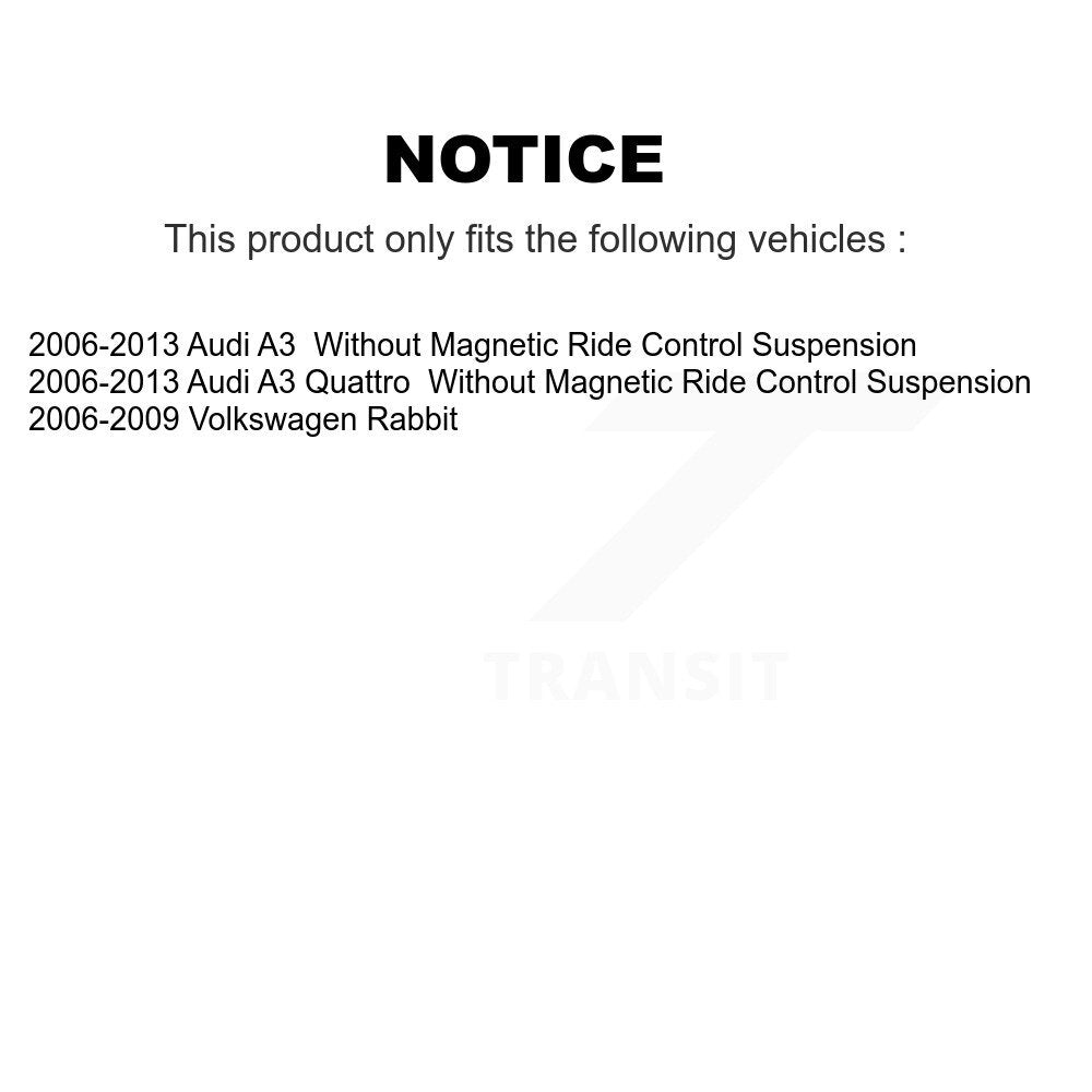 Front Rear Complete Strut Shock & TQ sway Bar Link Kit For Volkswagen Rabbit Audi A3 KSS-107690