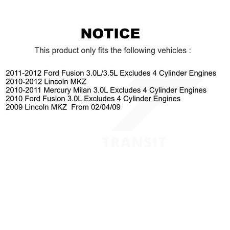 Front Rear Complete Strut Shock & TQ Bar Link Kit For Ford Fusion Lincoln MKZ Milan KSS-107695