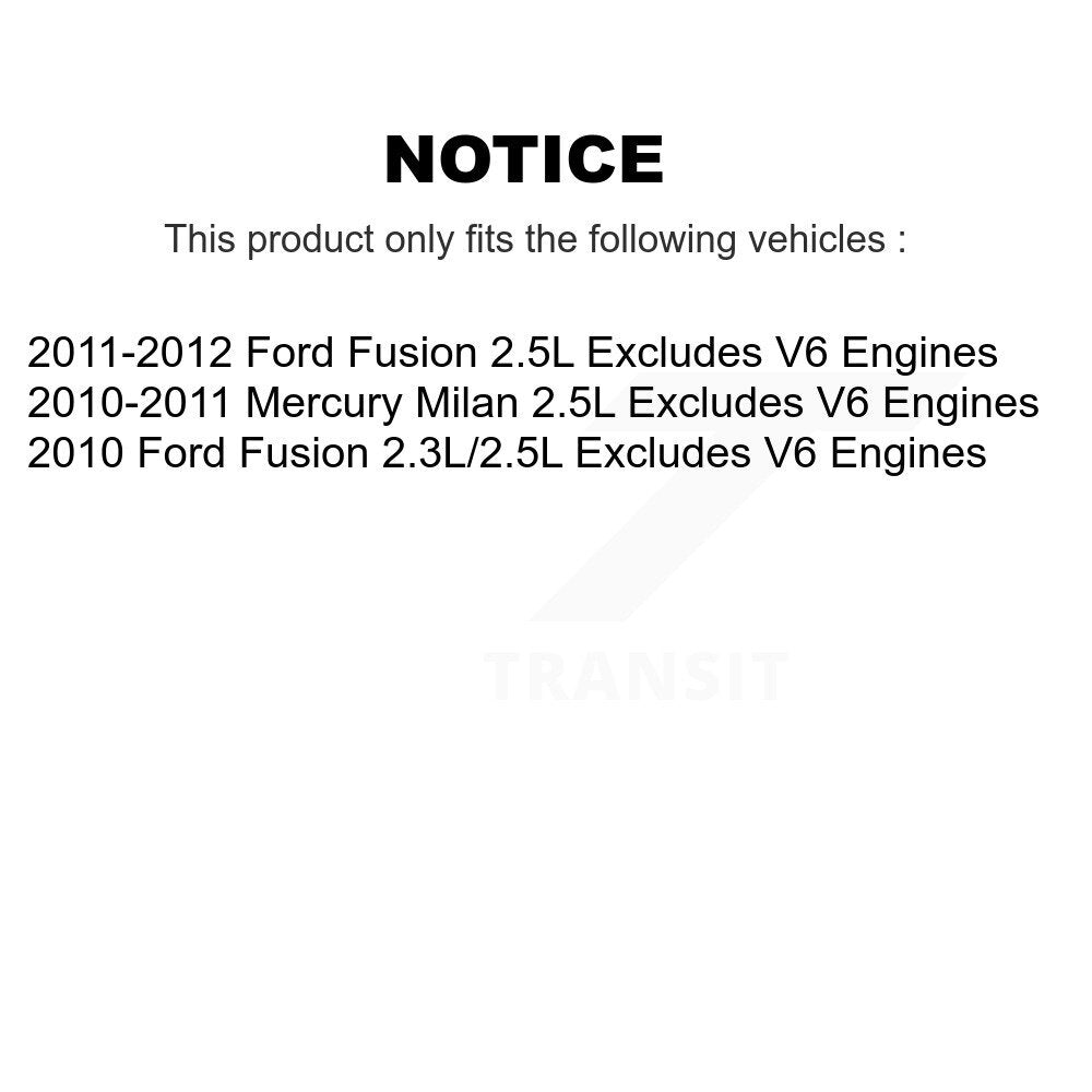 Front Rear Complete Strut Shock & TQ sway Bar Link Kit For Ford Fusion Mercury Milan KSS-107696