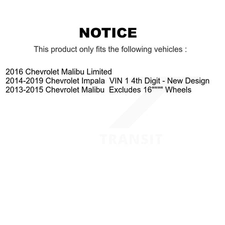 Front Rear Complete Strut Shock & TOR Bar Link Kit (8Pc) For Chevrolet Malibu Impala KSS-107740