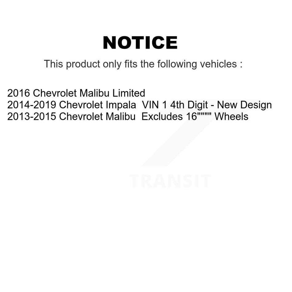 Front Rear Complete Strut Shock & TOR Bar Link Kit (8Pc) For Chevrolet Malibu Impala KSS-107740