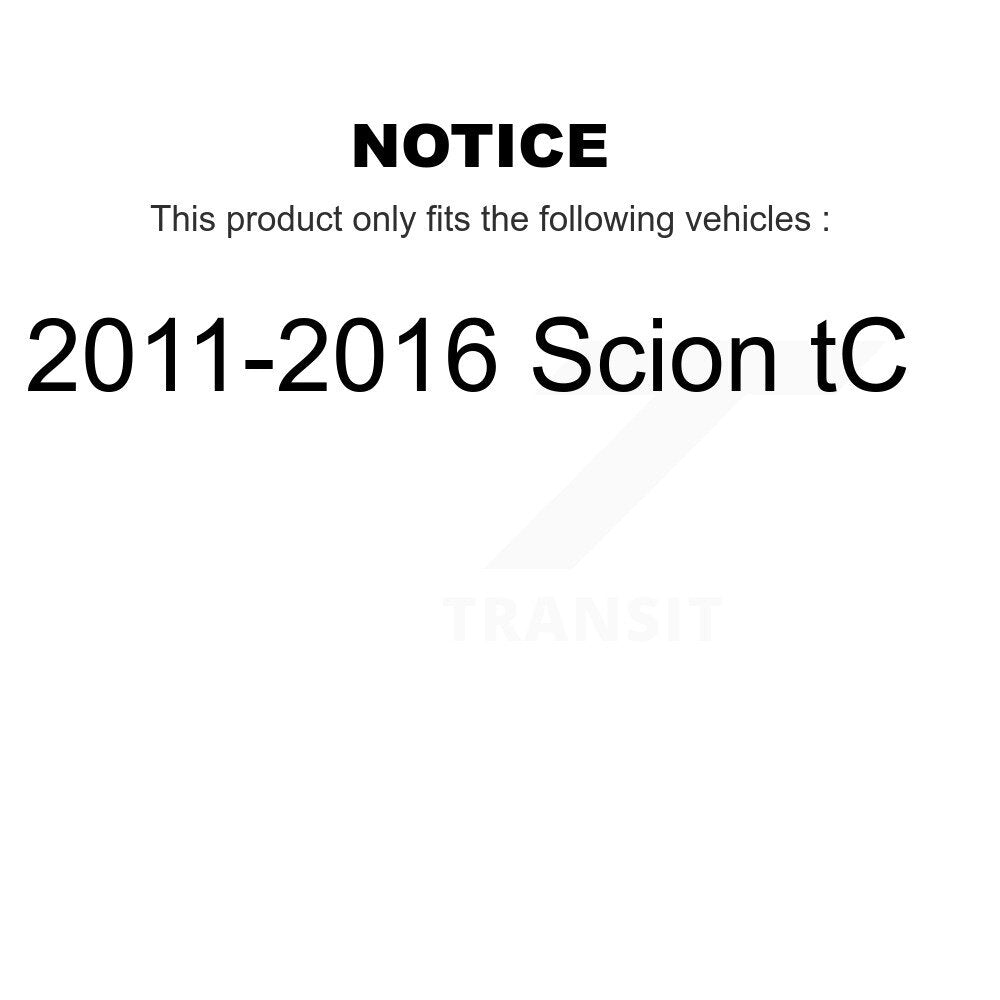 Front Rear Complete Strut Shock & TOR sway Bar Link Kit (8Pc) For 2011-2016 Scion tC KSS-107778