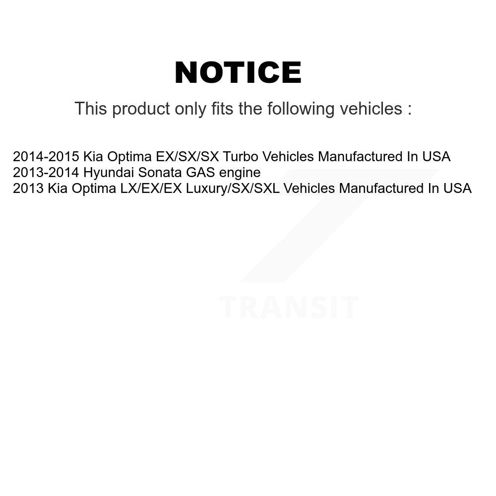 Front Rear Strut Shock & TOR sway Bar Link Kit (8Pc) For Hyundai Sonata Kia Optima KSS-107928