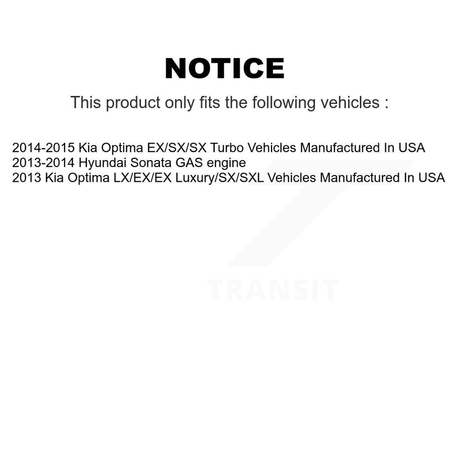 Front Rear Strut Shock & TOR sway Bar Link Kit (8Pc) For Hyundai Sonata Kia Optima KSS-107928