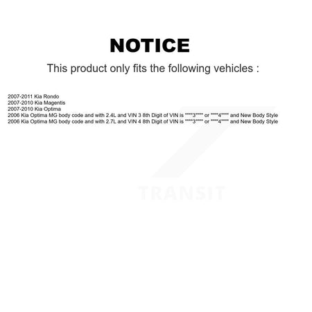 Front Rear Strut Shock & TOR sway Bar Link Kit (8Pc) For Kia Rondo Optima Magentis KSS-107937