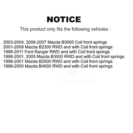 Front Rear Shock & TOR sway Bar Link Kit For Ford Ranger Mazda B3000 B2300 B4000 B2500 KSS-108148