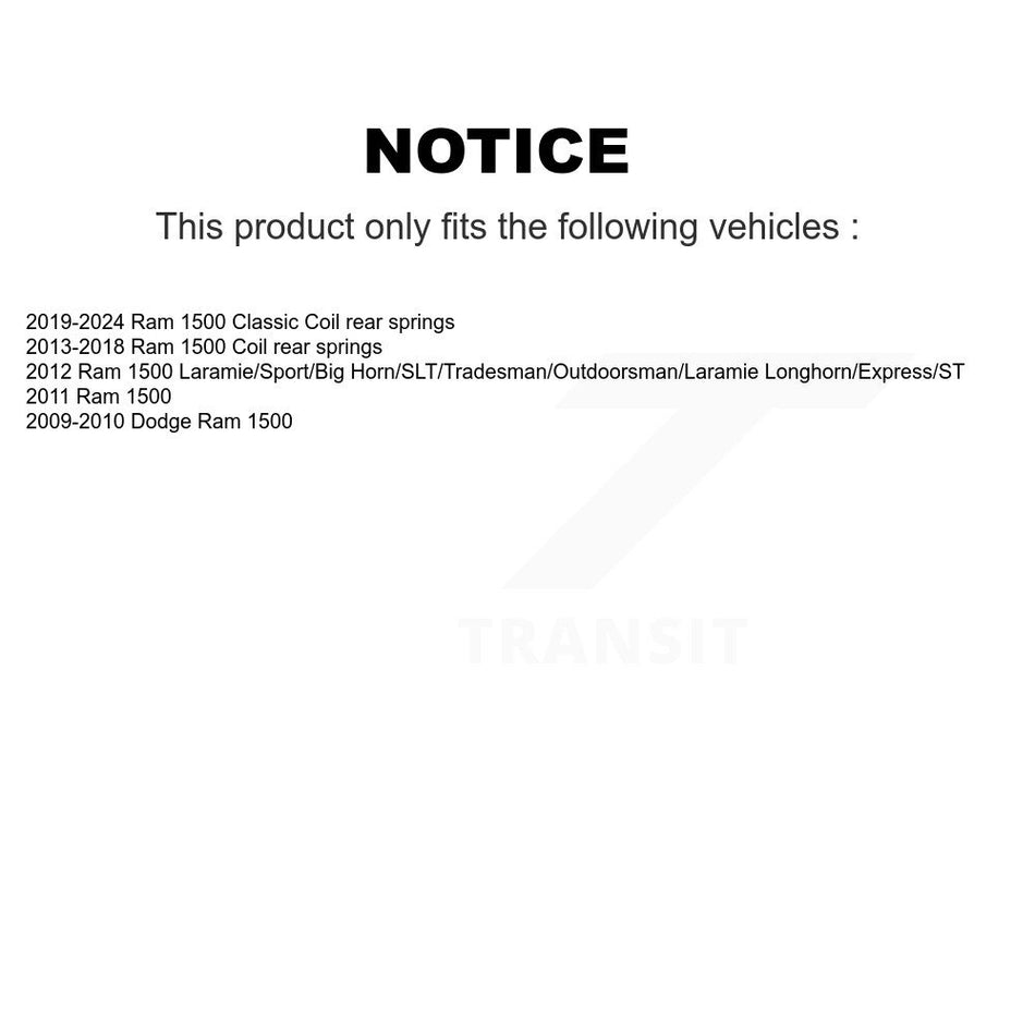 Rear Shock And TOR Link Kit For Ram 1500 Classic Dodge KSS-108243