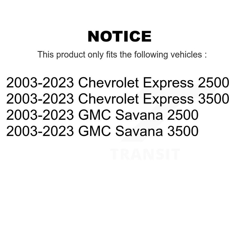 Front Shock Absorber And Link Kit For 2003-2023 GMC Chevrolet Savana 2500 Express 3500 KSS-108261