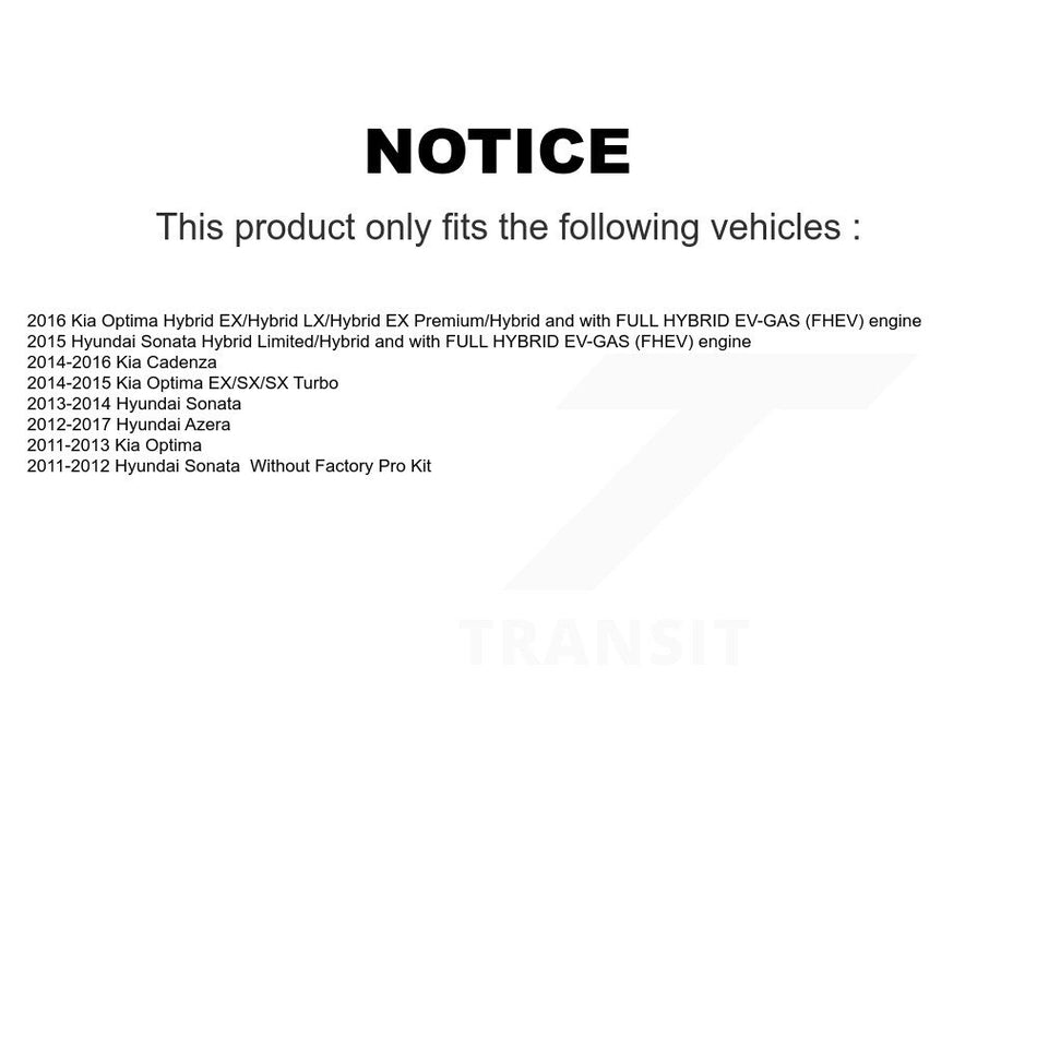 Rear Strut And TOR Link Kit & Mount For Hyundai Sonata Kia Optima Cadenza Azera KSS-108300