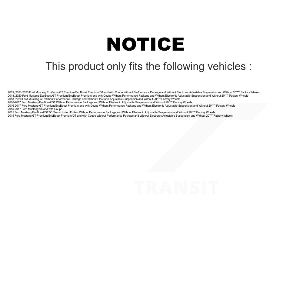 Rear Shock And TQ Link Kit For Ford Mustang KSS-108354