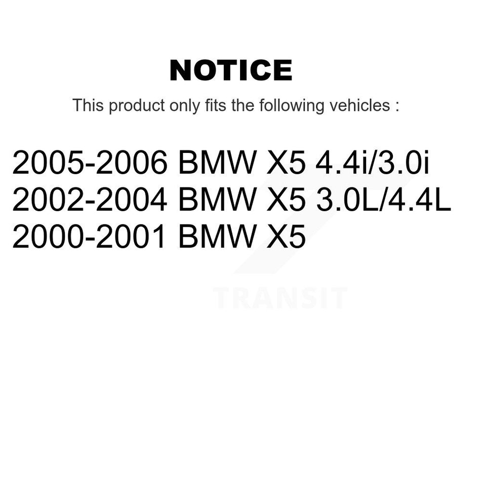 Front Rear Semi-Metallic Disc Brake Pads And Wear Sensors Kit For BMW X5 KSW-100105