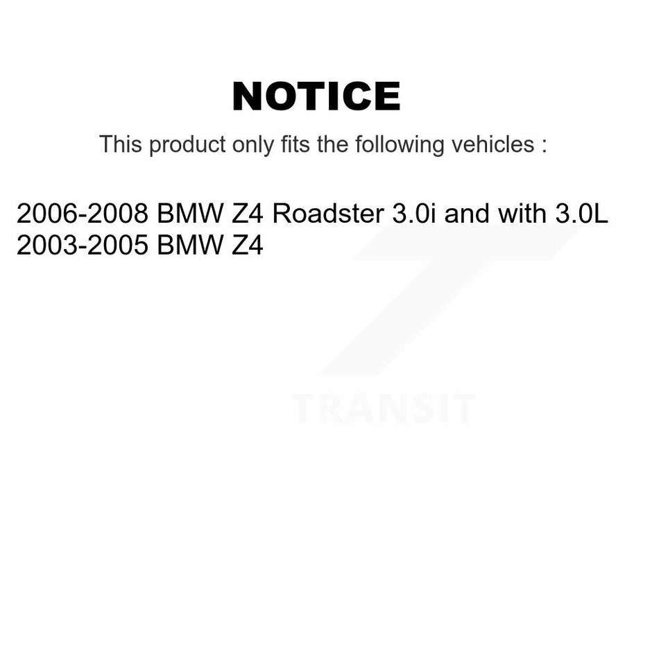 Front Rear Semi-Metallic Disc Brake Pads And Wear Sensors Kit For BMW Z4 KSW-100114