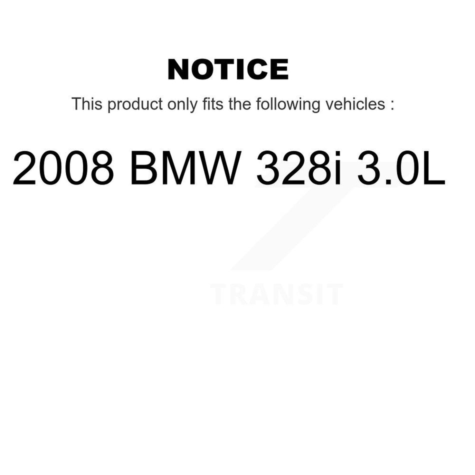 Front Rear Semi-Metallic Disc Brake Pads And Wear Sensors Kit For BMW 328i 323i KSW-100131