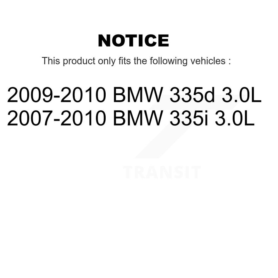 Front Rear Semi-Metallic Disc Brake Pads And Wear Sensors Kit For BMW 335i 335d 3.0L KSW-100132