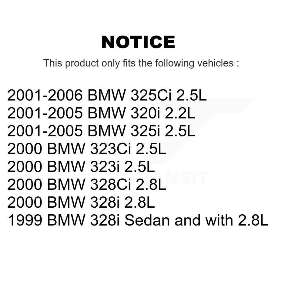 Front Rear Semi-Metallic Brake Pad And Wear Sensor Kit For BMW 325i 325Ci 320i 328i 323Ci KSW-100137