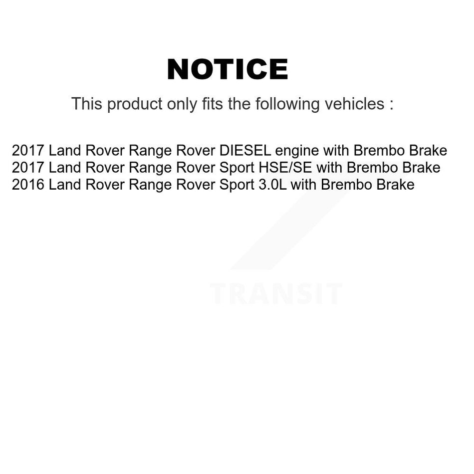 Front Rear Semi-Metallic Disc Brake Pads And Wear Sensors Kit For Land Rover Range Sport KSW-100149